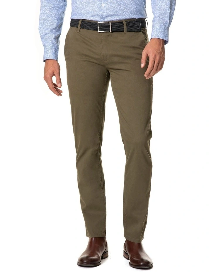Thomas Road Chino Pant Regular Leg in Olive