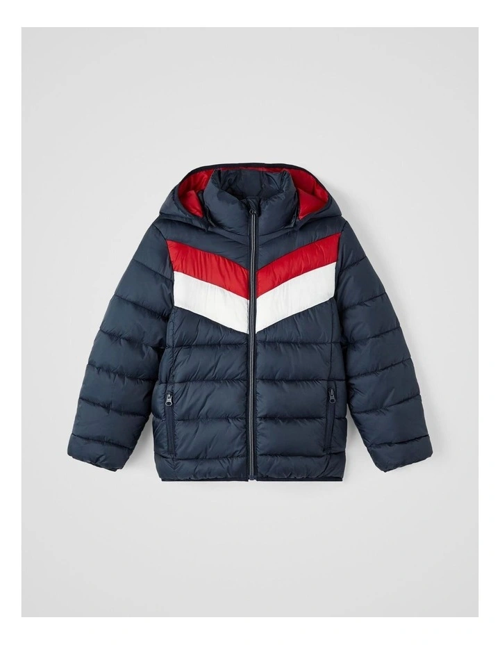 Monty Puffer Jacket in Dark Sapphire
