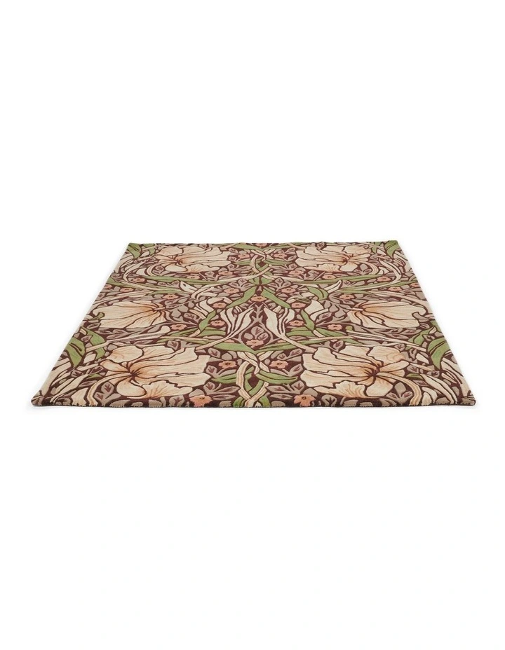 Morris & Co Pimpernel Rug Aubergine
