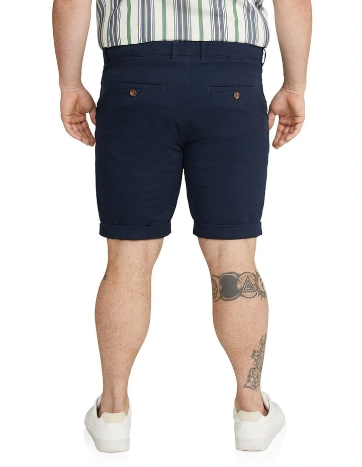 Gibson Stretch Chino Short in Indigo
