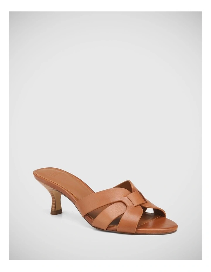 Keegan Leather Sandal in Cognac
