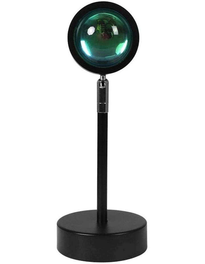 LED Modern Romantic USB Sunset Projection Lamp in Black