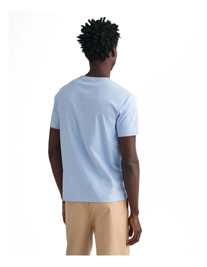 Shield T-shirt in Capri Blue