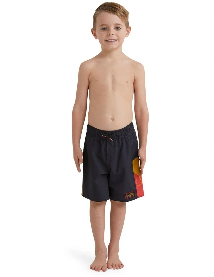 King Stingray Dbah Layback Boardshorts in Black