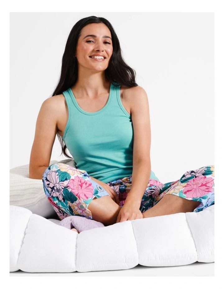 Cotton Tank in Marine Blue