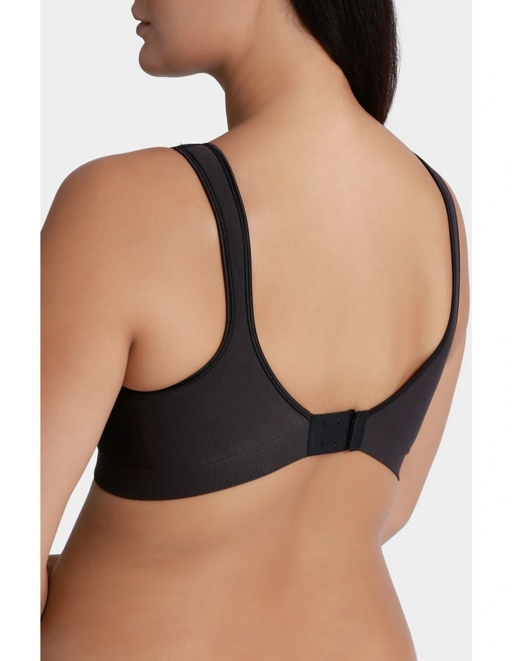 Comfort Revolution Flex Non-Padded Wirefree Bra in Black
