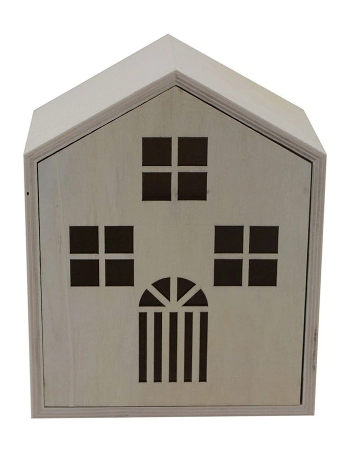 Craftwood Wooden House Storage Box 16x10x21cm