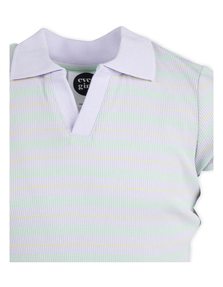 Penny Rib Tee (8-16 Years) in Stripe
