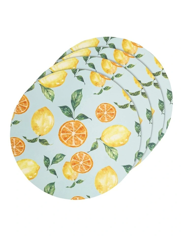 Summer Citrus Placemat 4 Pack in Multi