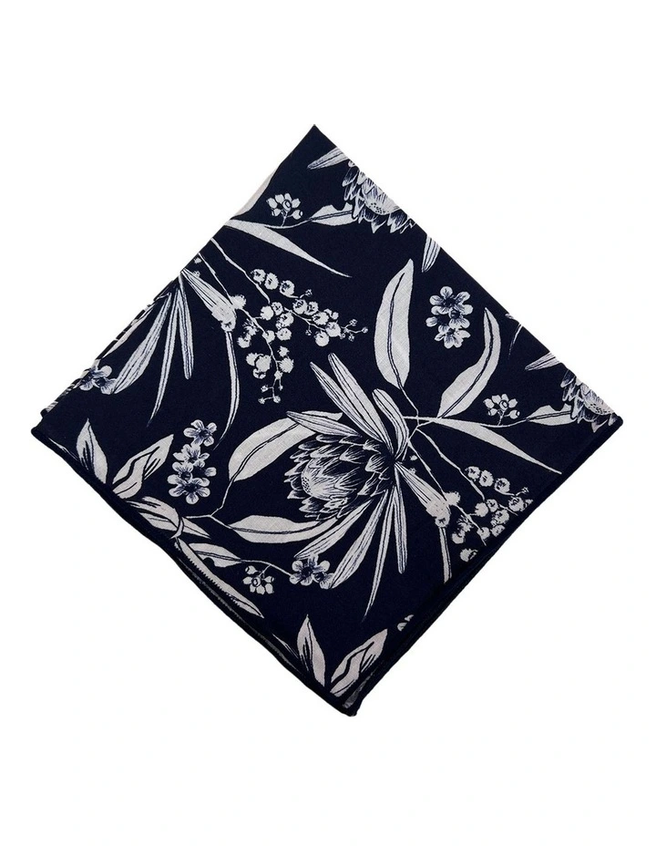 Natives Pocket Square in Navy