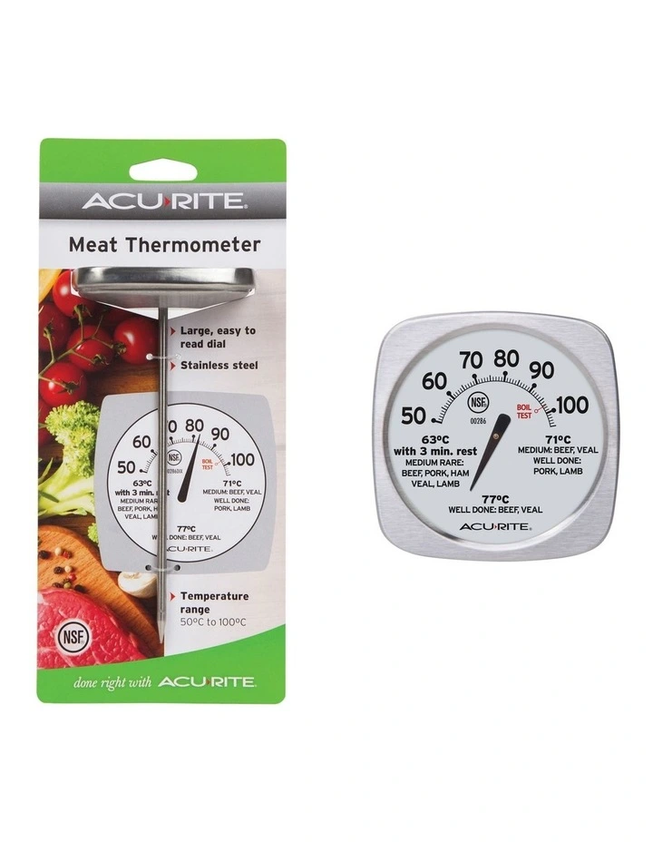 Gourmet Meat Thermometer in Silver