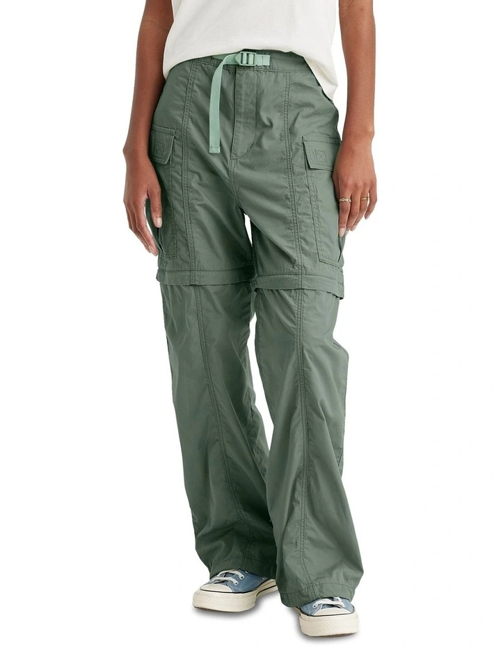 Convertible Cargo Pants in Granite Green