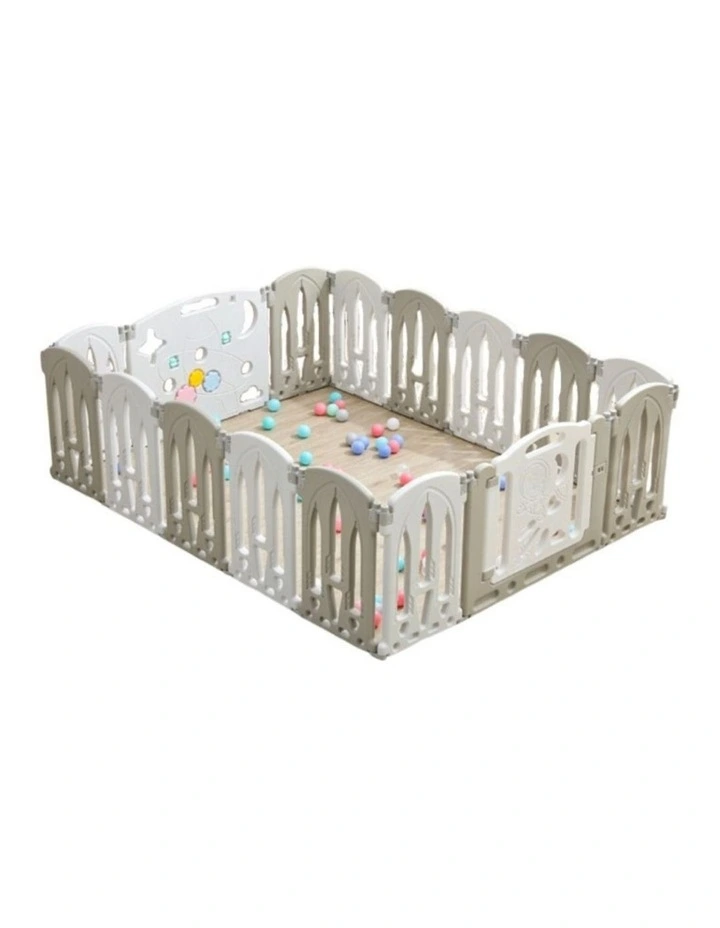 Foldable Baby Playpen with 16 Panels in Multi
