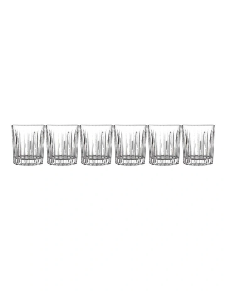 Empire Double Old Fashion 320ml Gift Boxed Set of 6 in Clear