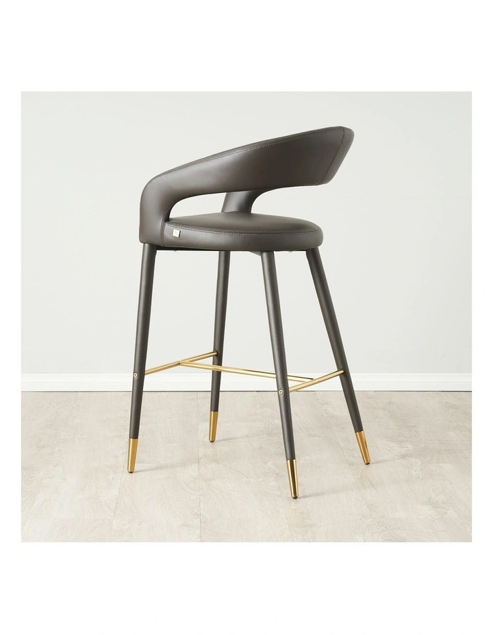 Moulin Bar Stool in Smoke Grey