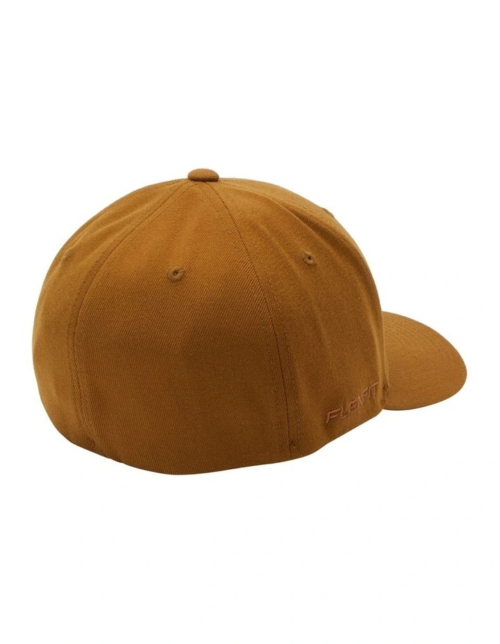 Mountain And Wave Flexfit Cap in Bone Brown