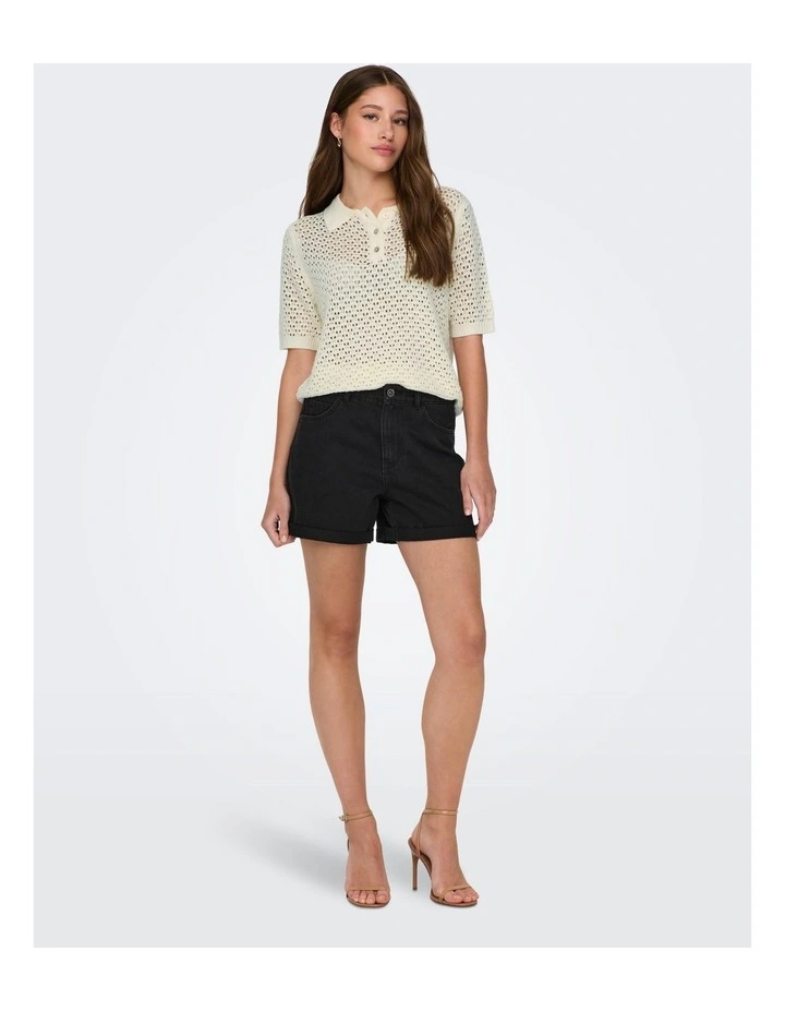 Vega Life Mom Shorts in Black