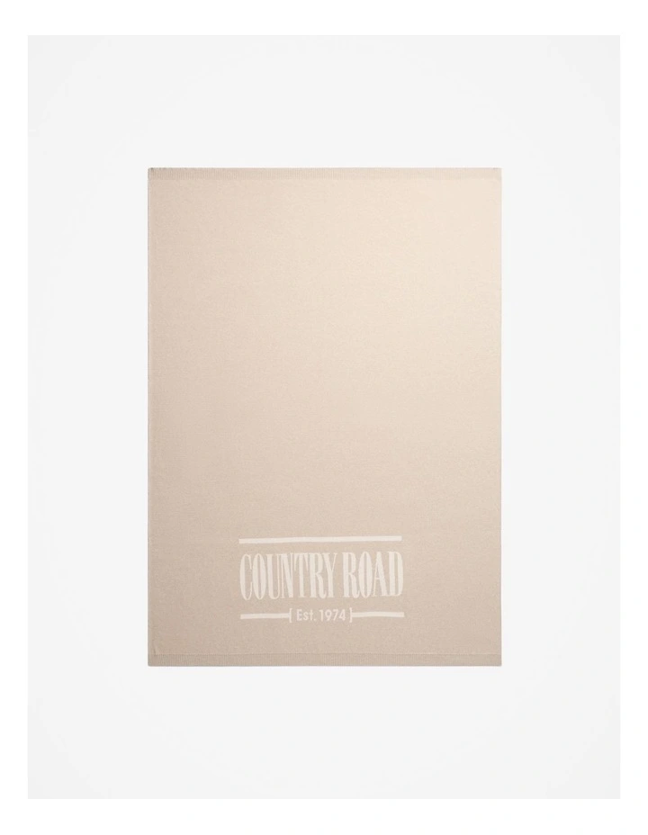 Cr Organically Grown Cotton Heritage Throw in Oatmeal