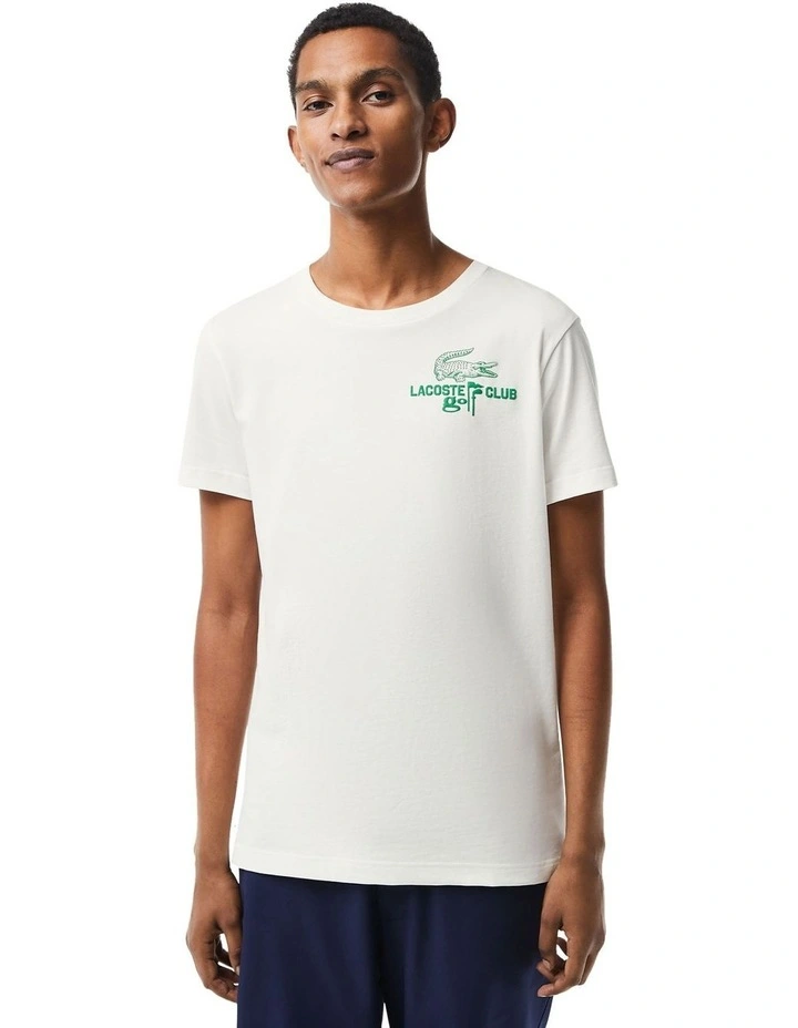 Golf Club Tech Jersey T-shirt in Beige