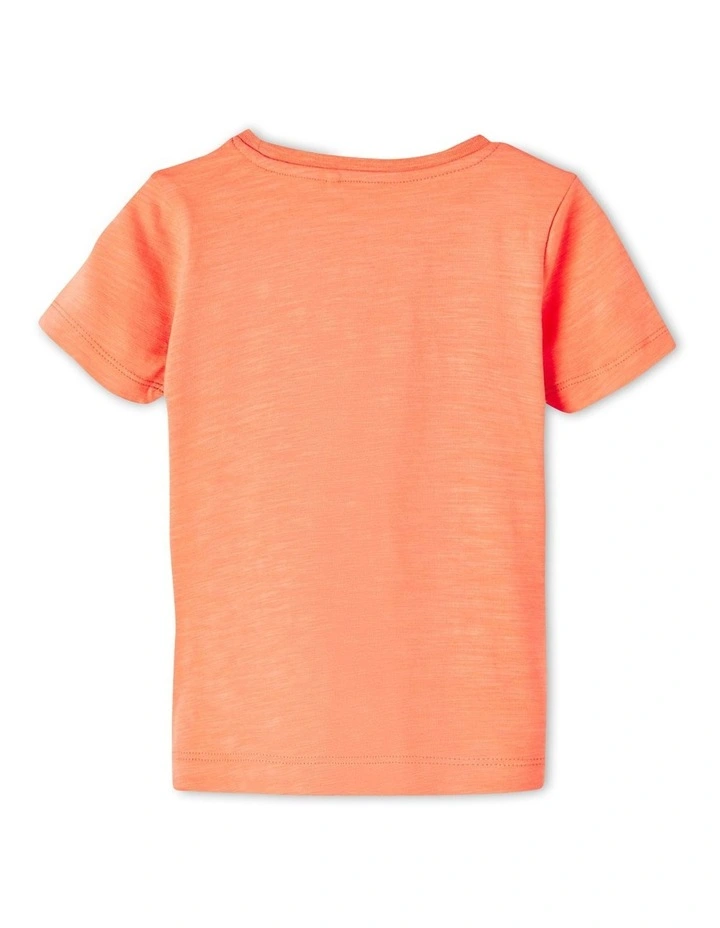 Frankie Printed T-shirt in Coral