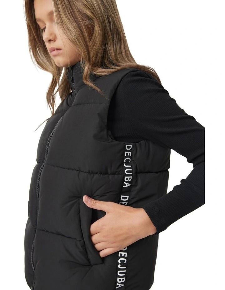 Tia Oversized Vest in Black