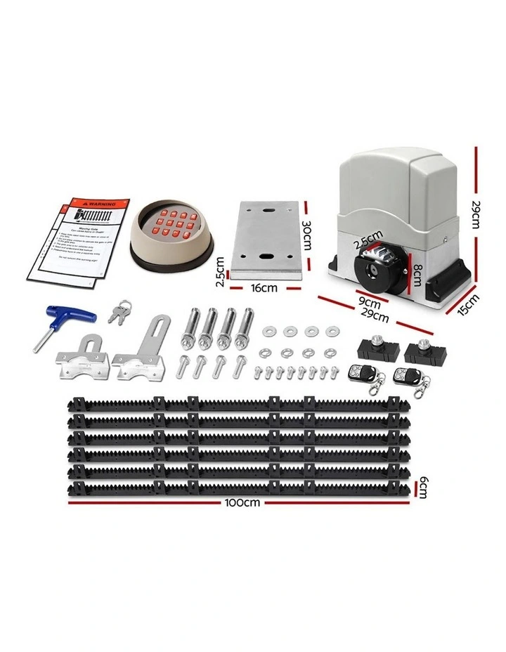 Sliding Electric Gate Opener 1200Kg 6m