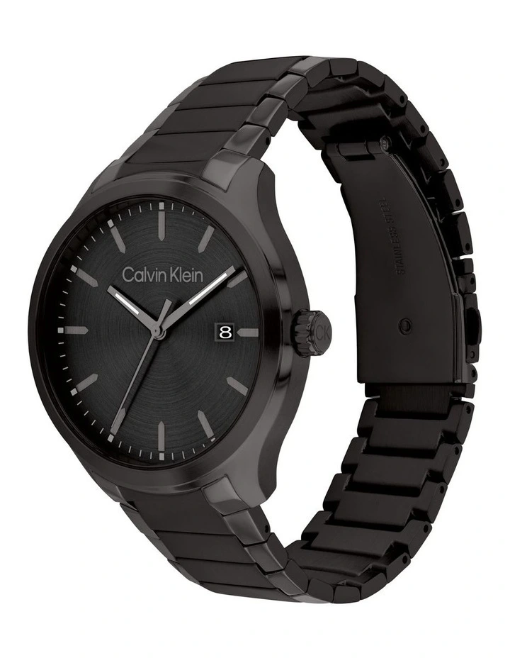 Define Stainless Steel Watch in Black