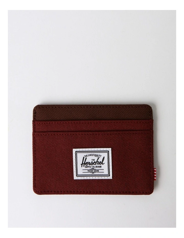 Charlie Cardholder Wallet in Port/Chicory Coffee