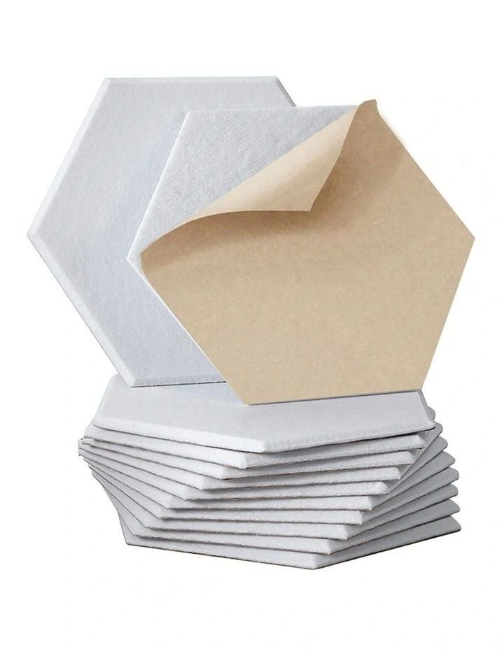 Acoustic Foam Soundproofing Tiles in White