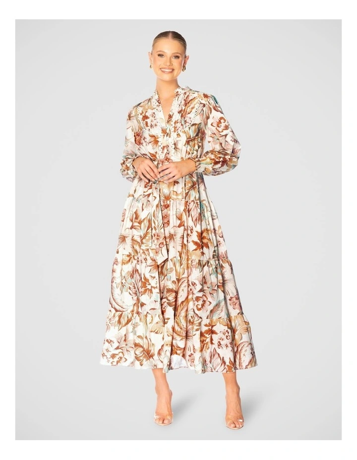 Rhodes Button Down Dress in Multi