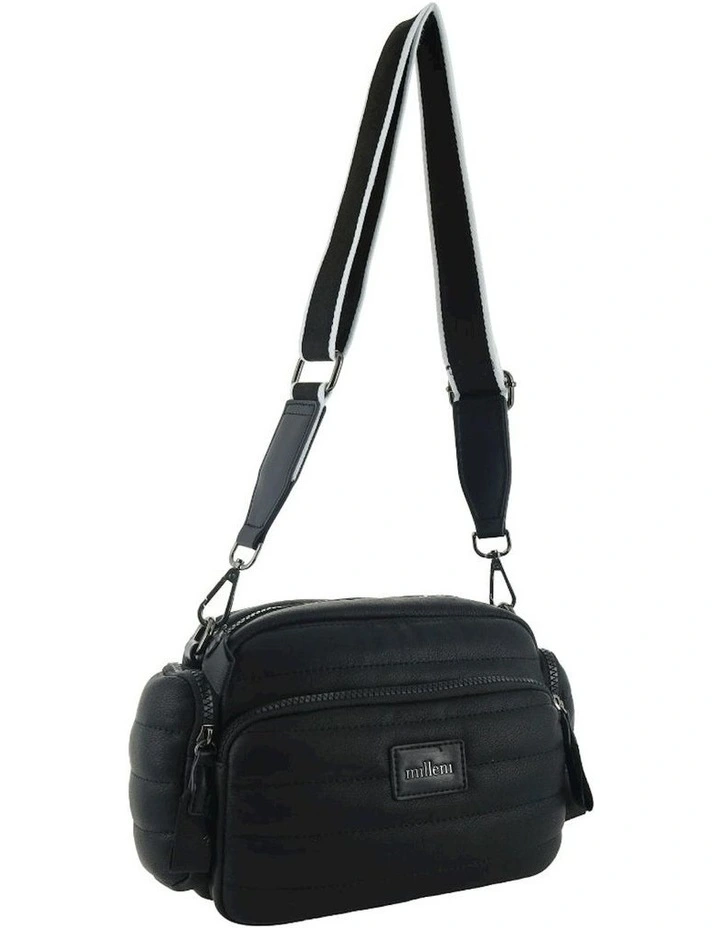 Fashion Puffer Crossbody Bag in Black