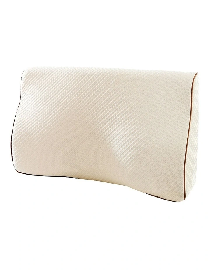 Memory Foam Contour Pillow in White