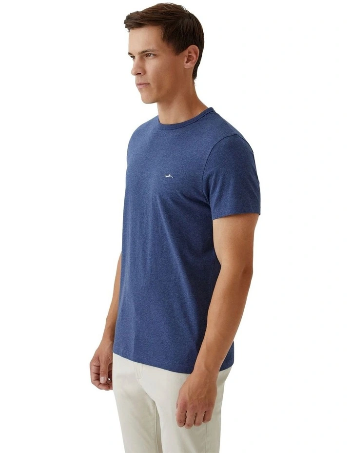 Ben Organic Cotton Crew Neck T-Shirt in Navy