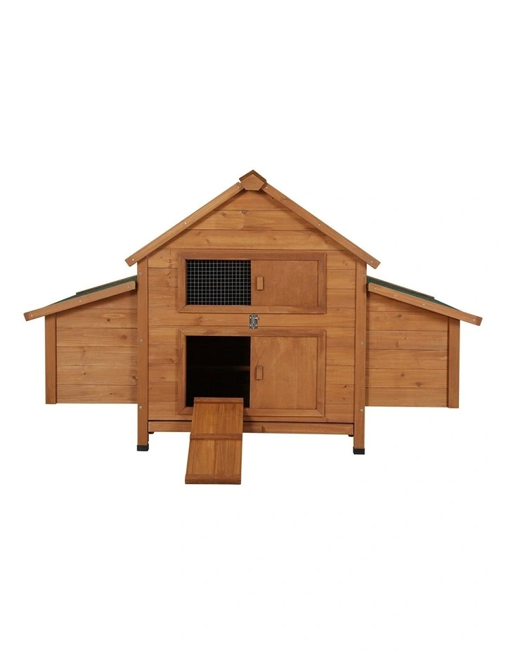 Pet Hutch 150x68x96cm in Brown