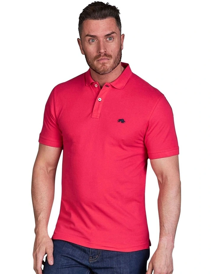 Organic Cotton Classic Pique Polo in Vivid Pink