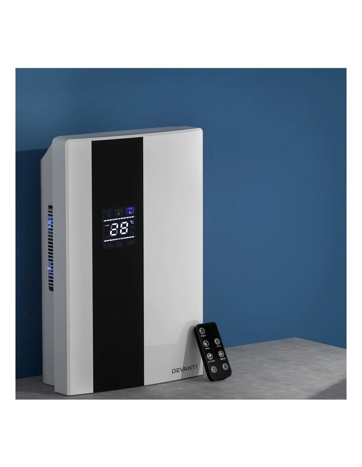 Dehumidifier 2L Air Purifier in White