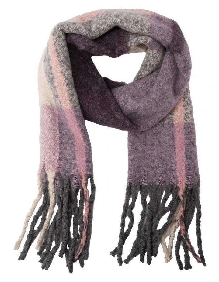 Big Block Scarf in Purple