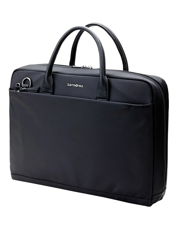 Boulevard Slim Briefcase in Black