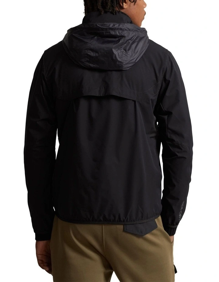 Packable Hooded Jacket in Black