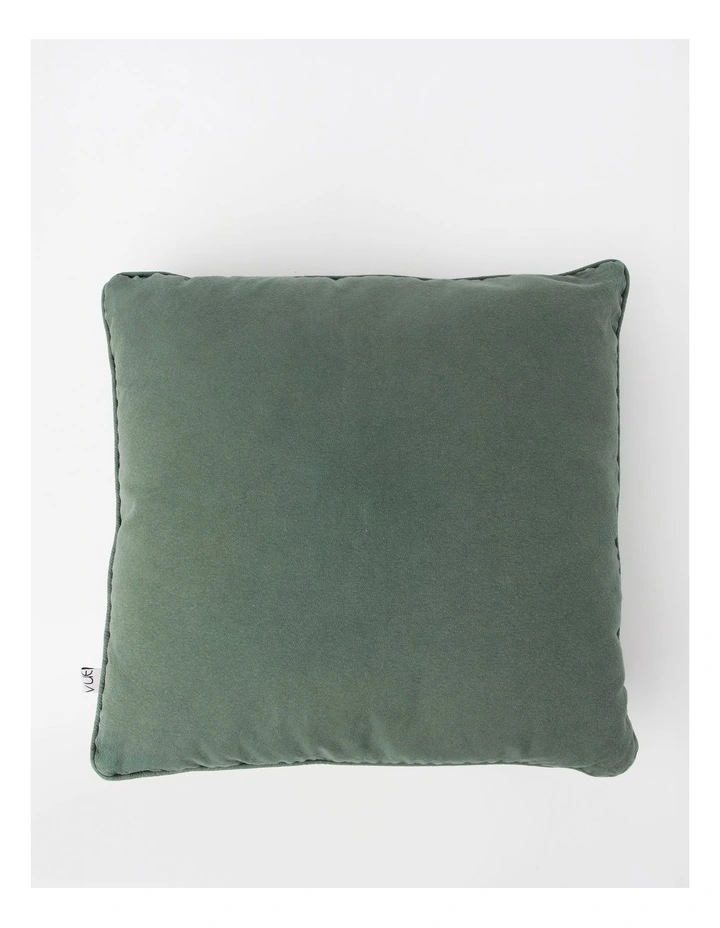 Dallas Stonewashed Cushion in Dusky Green