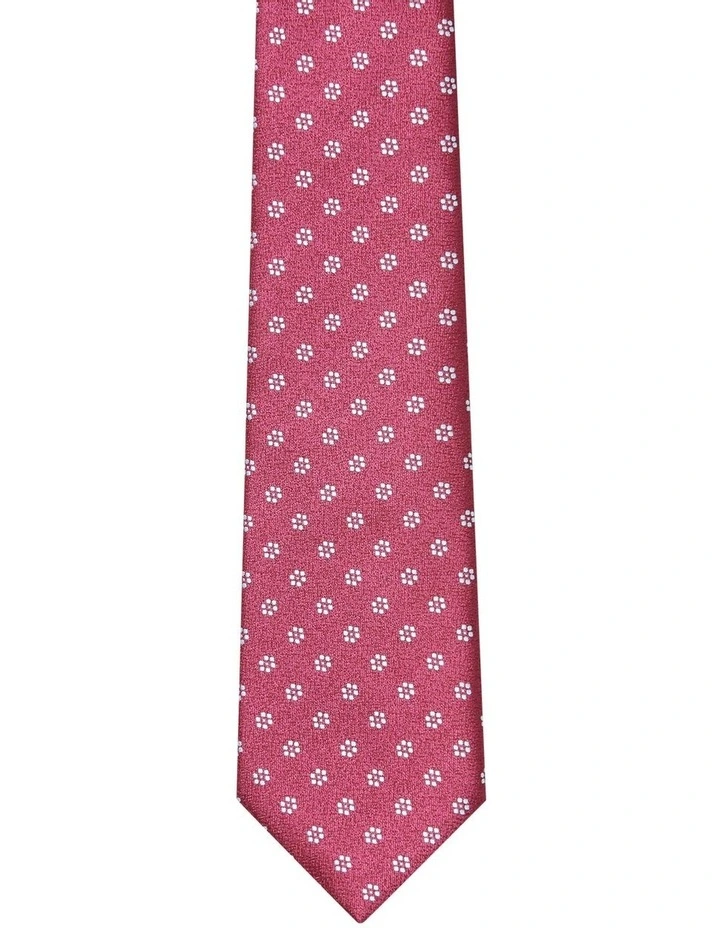 Floral Tie in Red