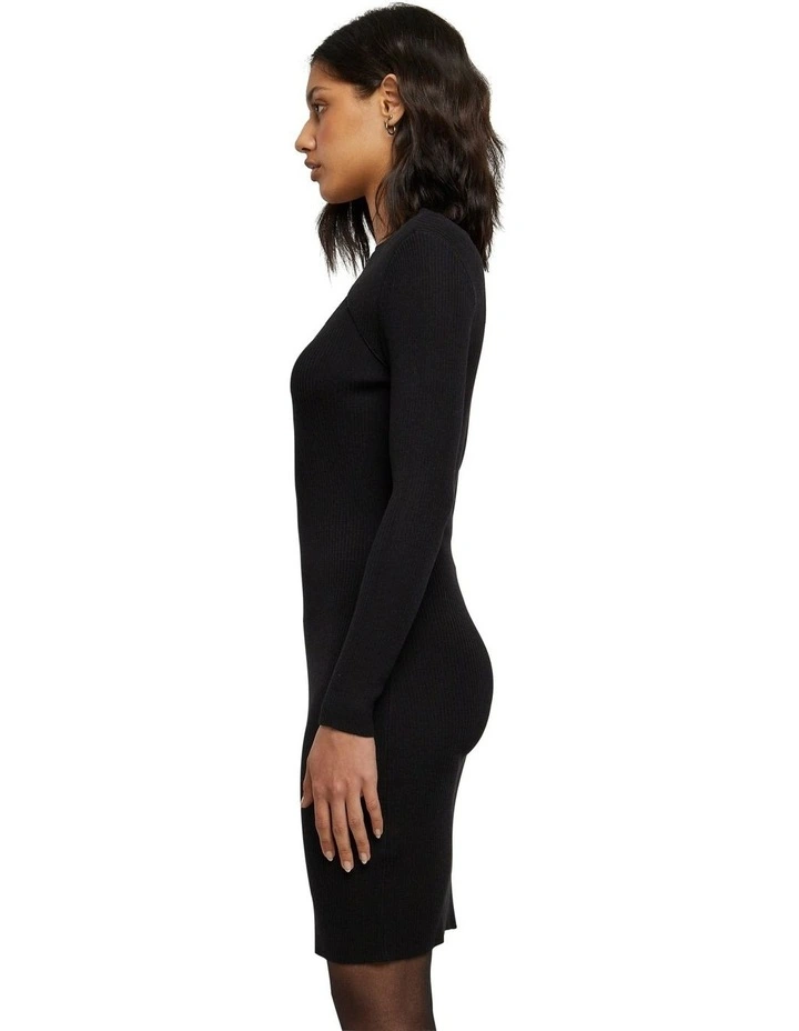 Cut Out Dress in Black