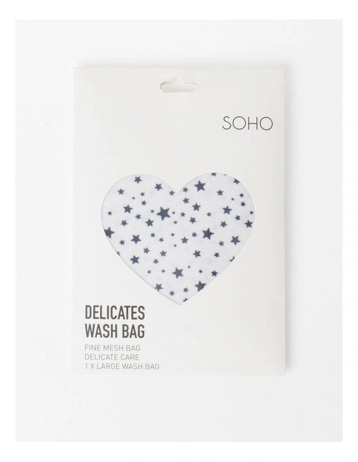 Wash Bag 1pk in Navy Star Print