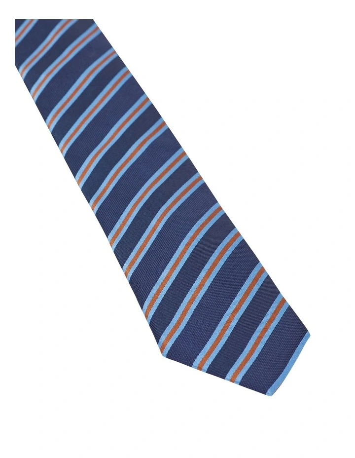 Classic Stripe Tie in Blue