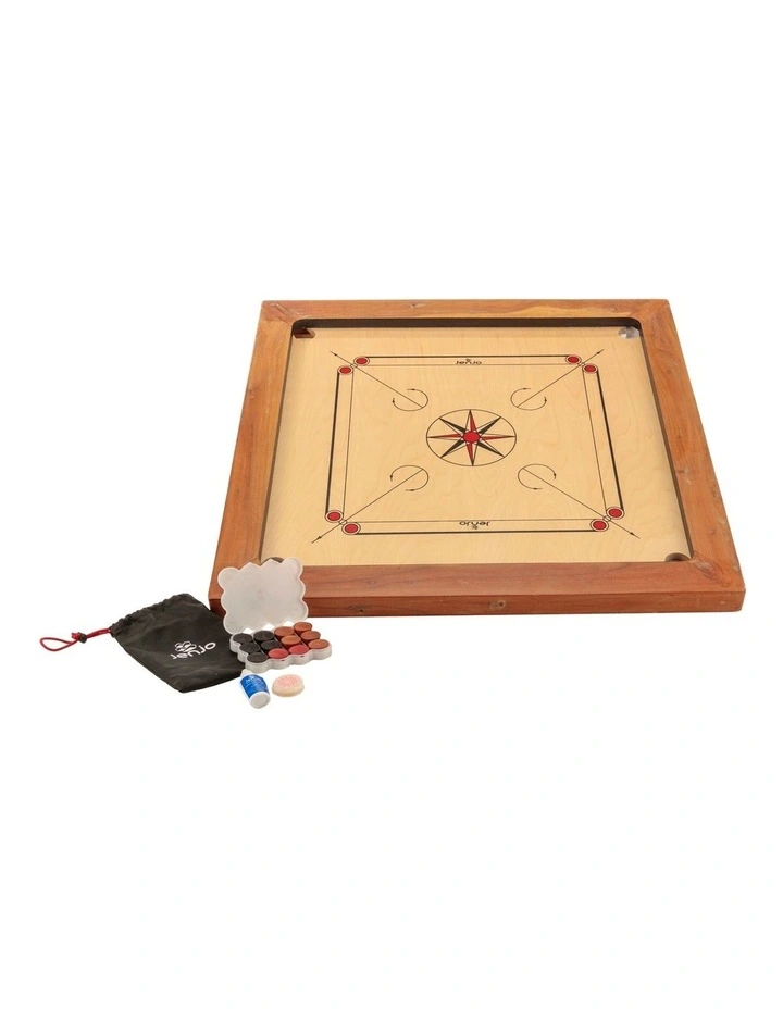 87x87cm Plywood Championship Carrom Board with 74x74cm Internal Playing Area