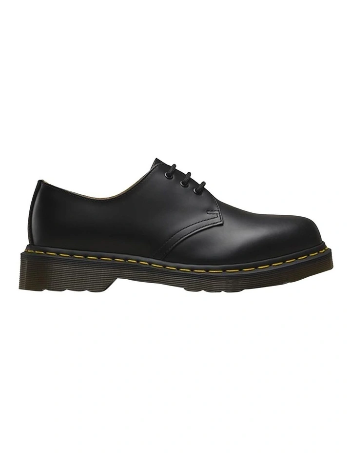1461 3 Eye Shoe in Black Smooth
