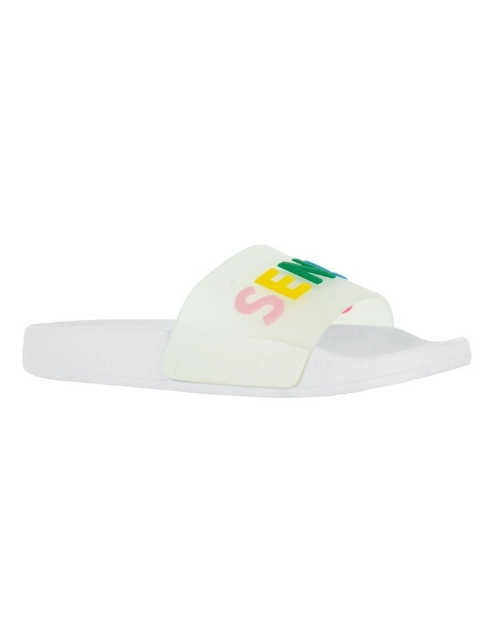 Eden Pool Slides in White