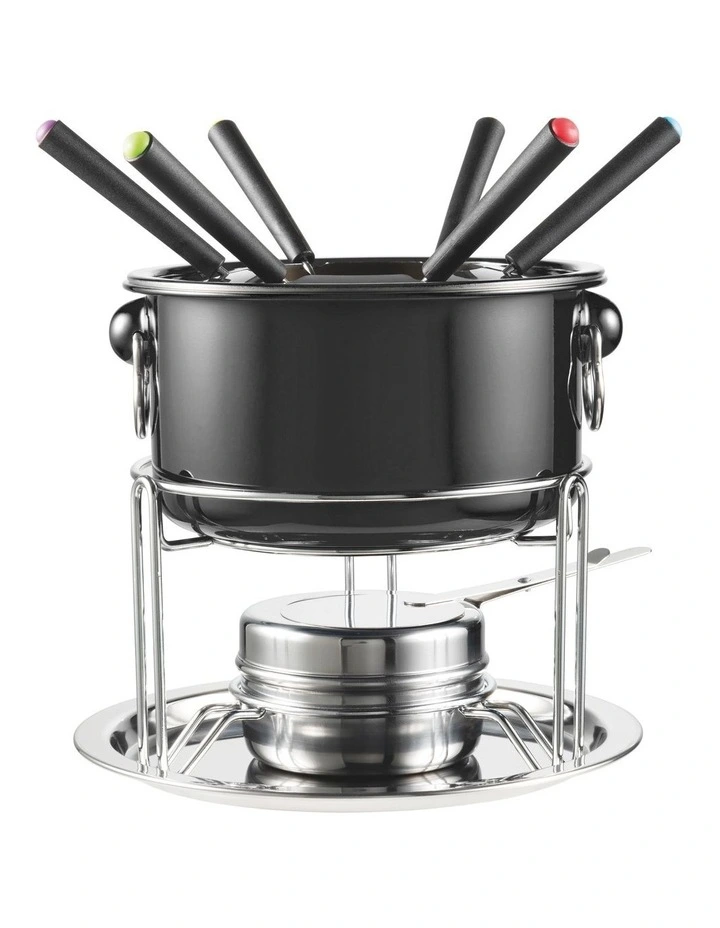 Essentials Fondue 6 Person Set - Black