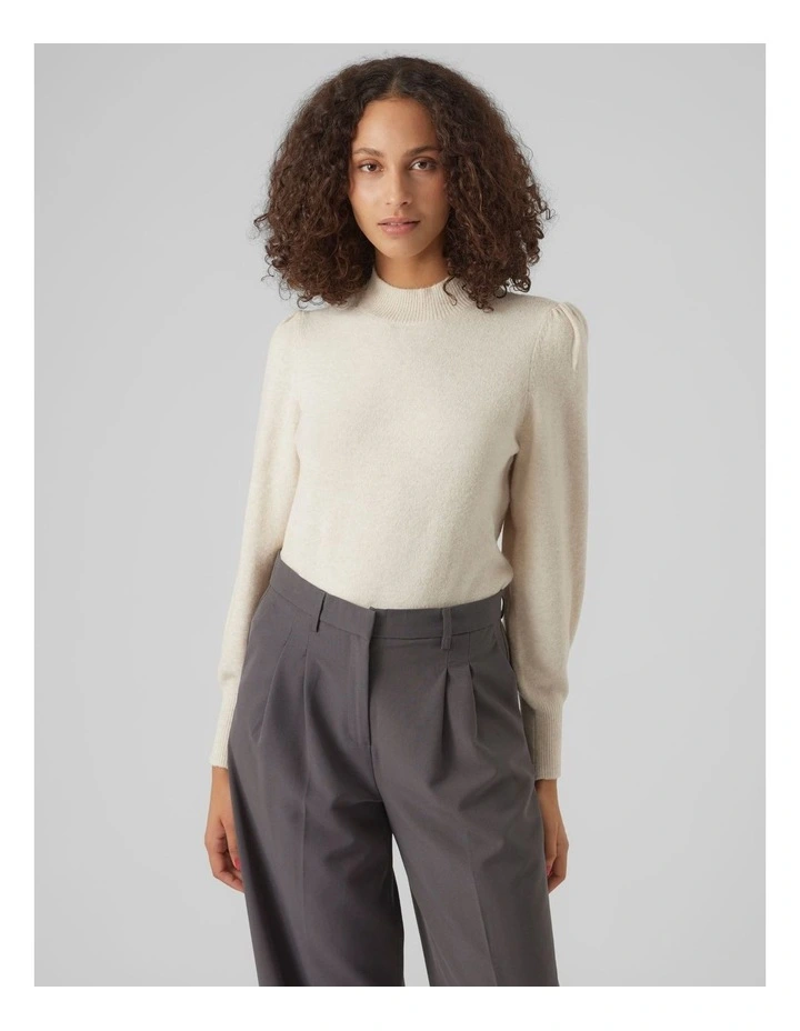 Doffy Highneck Knit in Cream