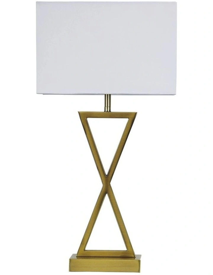 Kizz Stylish Bedside Table Lamp Antique Brass